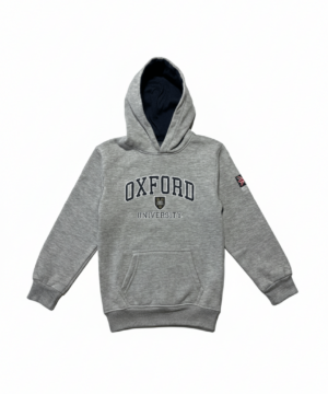 Kids Oxford University Light Grey Pullover Hoodie