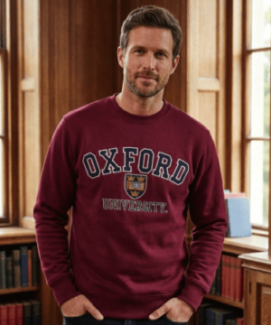 Burgundy Oxford University Sweatshirt